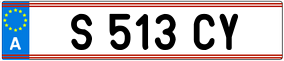 Trailer License Plate